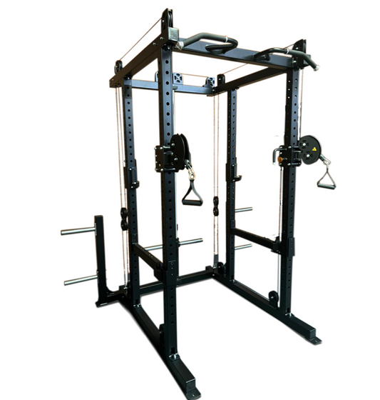 Power Cage with Plate Loaded Functional Trainer